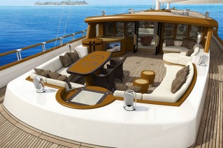 On board of the luxury Archipelago yacht ZanZiba